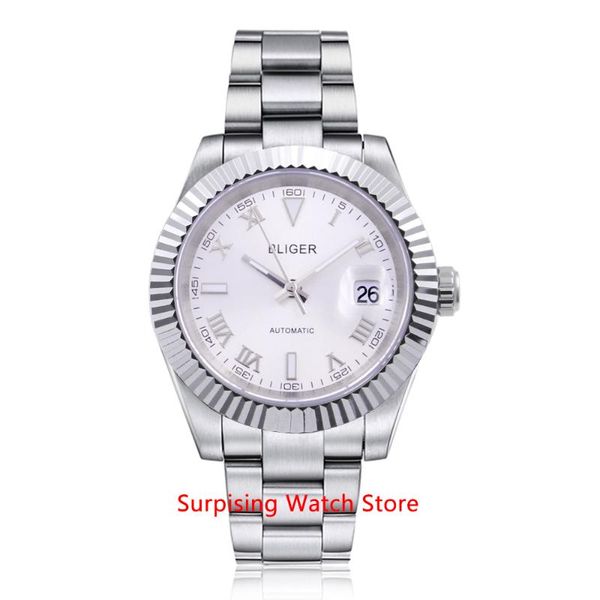 wristwatches bliger 40mm miyota automatic mechanical watch men calendar luminous waterproof sapphire glass stainless steel case men's, Slivery;brown
wristwatches bliger 40mm miyota automatic mechanical watch men calendar luminous waterproof sapphire glass stainless steel case men's, Slivery;brown