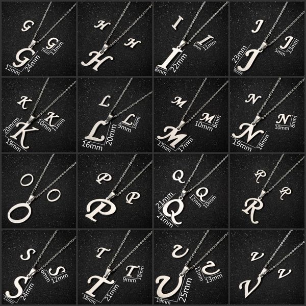 kimter fashion name necklaces jewelry for women girls stainless steel 26 letter chain a-z english alphabet pendant necklace dhl p440fa, Silver
kimter fashion name necklaces jewelry for women girls stainless steel 26 letter chain a-z english alphabet pendant necklace dhl p440fa, Silver