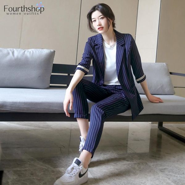 women's two piece pants fashion striped blazer suits for women casual 2 pieces set trousers jacket office lady business work outfits 20, White
women's two piece pants fashion striped blazer suits for women casual 2 pieces set trousers jacket office lady business work outfits 20, White