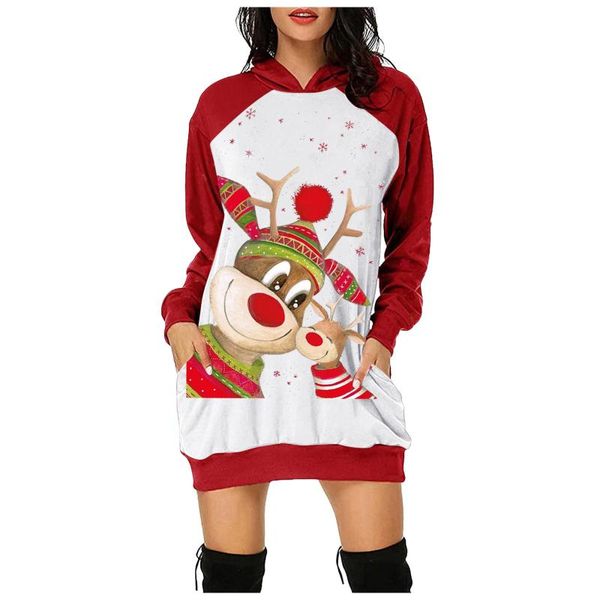 casual dresses autumn christmas print women's sweatshirt dress 2021 fashion loose hooded drawstring ladies vestidos with pocket #t2g, Black;gray
casual dresses autumn christmas print women's sweatshirt dress 2021 fashion loose hooded drawstring ladies vestidos with pocket #t2g, Black;gray