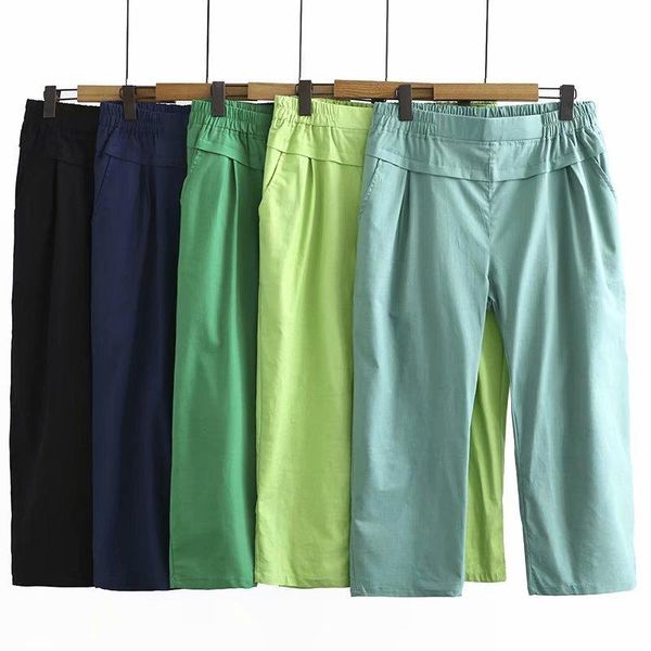women's pants & capris plus size simple cotton and linen casual solid elastic waist workwear slim ankle trousers, Black;white
women's pants & capris plus size simple cotton and linen casual solid elastic waist workwear slim ankle trousers, Black;white