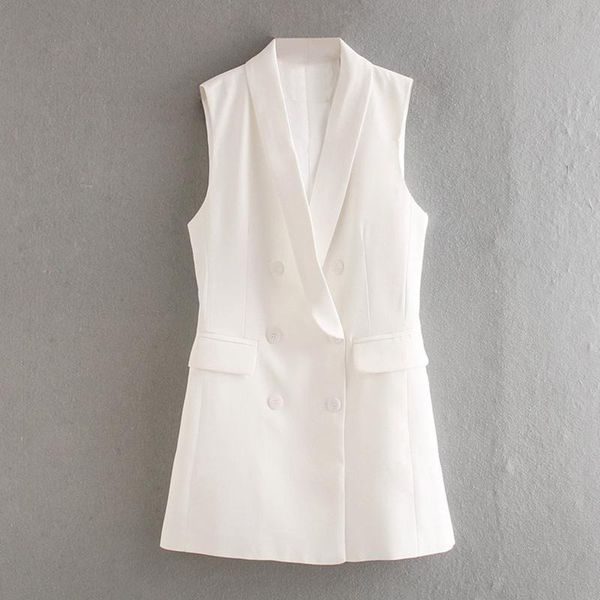 women's vests 2021 fashion office wear double-breasted vest retro v-neck pocket female jacket chic long formal button, Black;white
women's vests 2021 fashion office wear double-breasted vest retro v-neck pocket female jacket chic long formal button, Black;white