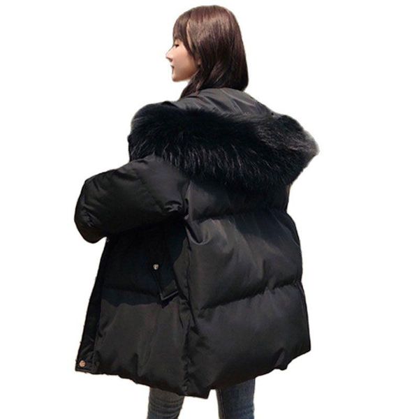 women's down & parkas winter coat thick warm loose hoodies fur collar black long puffer jacket shirt cotton
women's down & parkas winter coat thick warm loose hoodies fur collar black long puffer jacket shirt cotton