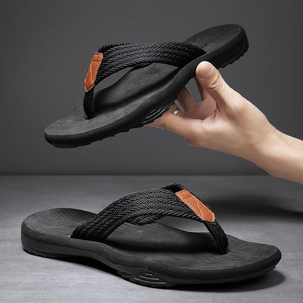 slippers men beach flip flops soft skid-proof male summer shoes hard-wearing comfortable sandals sandalia, Black
slippers men beach flip flops soft skid-proof male summer shoes hard-wearing comfortable sandals sandalia, Black