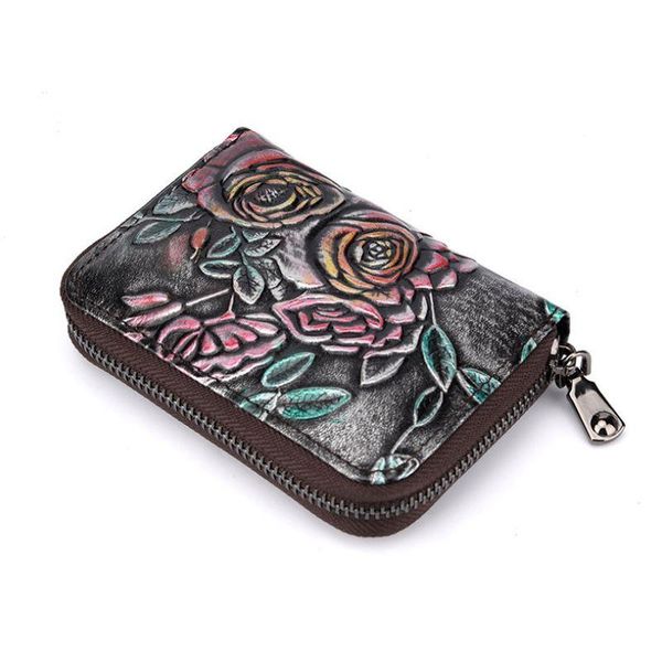 card holders women zipper short wallet credit id holder flower pattern genuine leather female coin pocket clutch money bag bifold purse, Brown;gray
card holders women zipper short wallet credit id holder flower pattern genuine leather female coin pocket clutch money bag bifold purse, Brown;gray