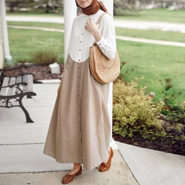 ethnic clothing women vintage muslim dress zanzea casual plaid checked sundress long sleeve patchwork vestidos dubai turkey abaya hijab, Red
ethnic clothing women vintage muslim dress zanzea casual plaid checked sundress long sleeve patchwork vestidos dubai turkey abaya hijab, Red