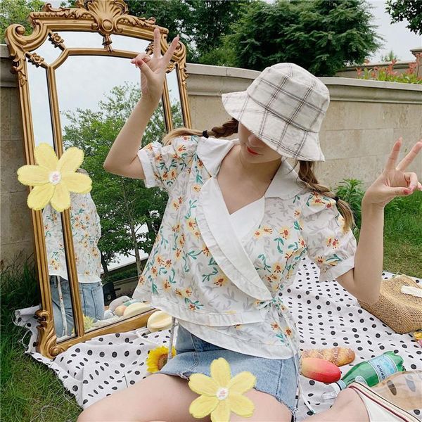 women's blouses & shirts coigarsam 4xl plus size cute floral shirt womens print puff sleeve v-neck women white 613
women's blouses & shirts coigarsam 4xl plus size cute floral shirt womens print puff sleeve v-neck women white 613