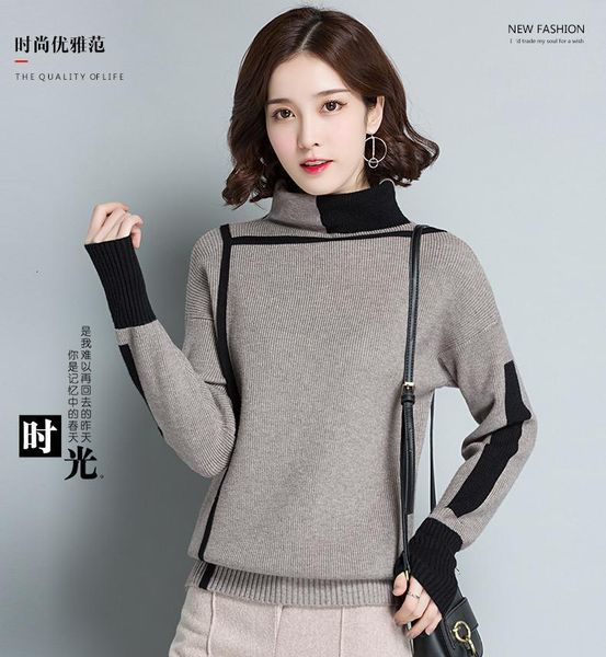women's sweaters geometric line design turtleneck pullover sweater women autumn winter jumper pull femme hiver knitwear knitted mwzk, White;black
women's sweaters geometric line design turtleneck pullover sweater women autumn winter jumper pull femme hiver knitwear knitted mwzk, White;black