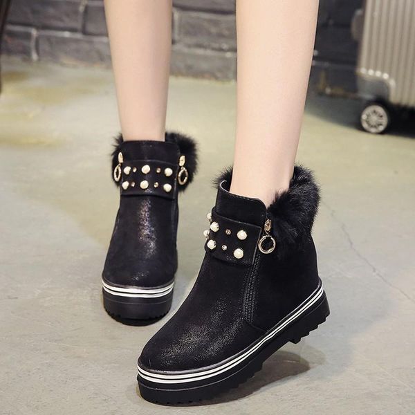 boots nice cute fur women ankle comfortable spring autumn shoes woman flat heels plain pearl boot, Black
boots nice cute fur women ankle comfortable spring autumn shoes woman flat heels plain pearl boot, Black