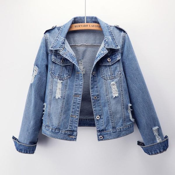 slimming ripped denim jacket spring and autumn style korean female plus size student trend s-6xl women's jackets, Black;brown
slimming ripped denim jacket spring and autumn style korean female plus size student trend s-6xl women's jackets, Black;brown