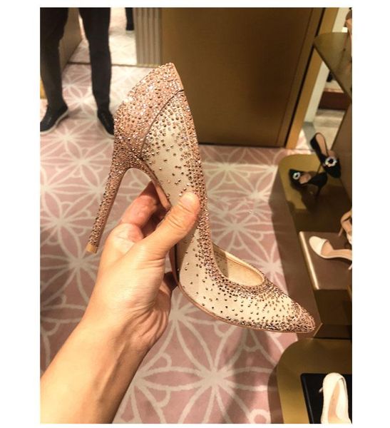 women crystal shoes 6cm high heel diamond bride bridesmaid princess wedding 9cm mesh pumps dress, Black
women crystal shoes 6cm high heel diamond bride bridesmaid princess wedding 9cm mesh pumps dress, Black