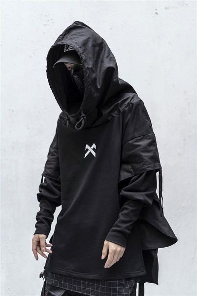 men's japanese streetwear embroidered hip hop hoodie fake two piece patchwork pullover neck dress jackets, Black;brown
men's japanese streetwear embroidered hip hop hoodie fake two piece patchwork pullover neck dress jackets, Black;brown