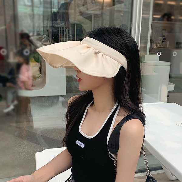 wide brim hats ladies summer folding convenient to carry solid colors empty baseball cap uv protection adjustable sun visor hat, Blue;gray
wide brim hats ladies summer folding convenient to carry solid colors empty baseball cap uv protection adjustable sun visor hat, Blue;gray