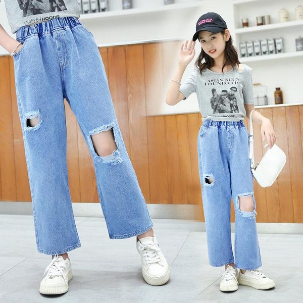 jeans girls pants spring teenage ripped for hole ankle length children casual kids trousers 6 8 10 12yrs, Blue
jeans girls pants spring teenage ripped for hole ankle length children casual kids trousers 6 8 10 12yrs, Blue
