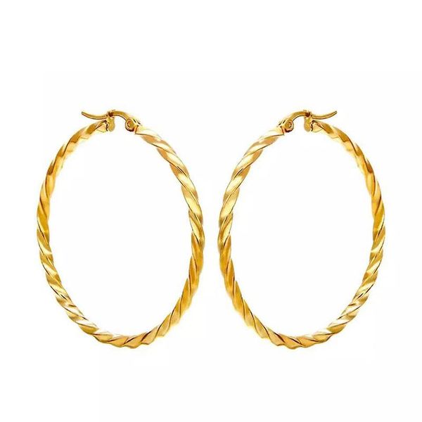 hoop & huggie orztoon classic gold stainless steel big earrings for women charm trendy round wavy twist statement jewelry gift, Golden;silver
hoop & huggie orztoon classic gold stainless steel big earrings for women charm trendy round wavy twist statement jewelry gift, Golden;silver