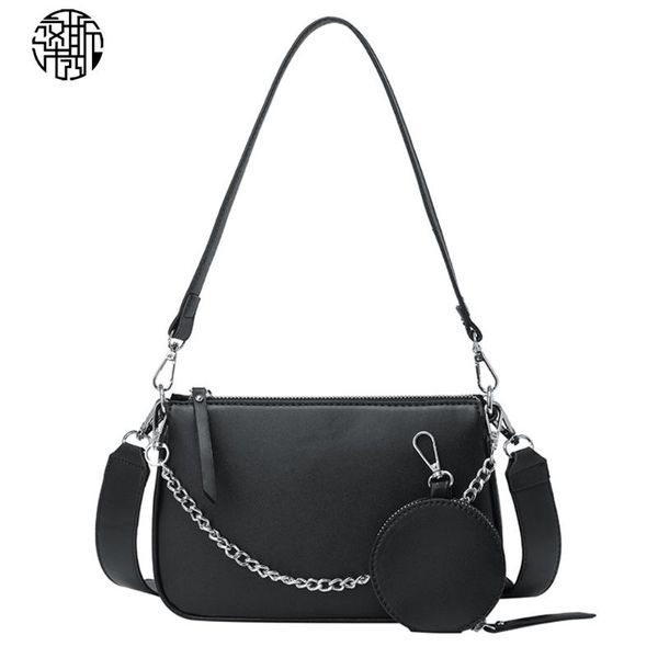 evening bags zenos korea style pure black shoulder bag fashion female crossbody smototh pu leather handbag with wallet purse
evening bags zenos korea style pure black shoulder bag fashion female crossbody smototh pu leather handbag with wallet purse