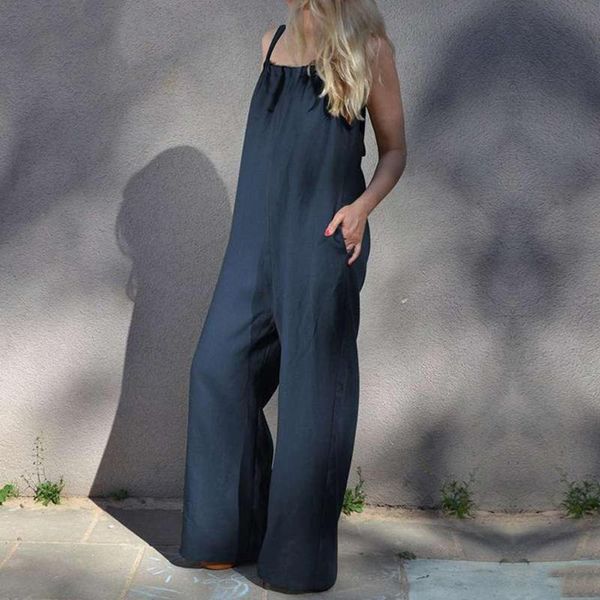 women's jumpsuits & rompers women summer sleeveless plus size loose wide leg bib jumpsuit solid pocket romper playsuit female clothes b, Black;white
women's jumpsuits & rompers women summer sleeveless plus size loose wide leg bib jumpsuit solid pocket romper playsuit female clothes b, Black;white