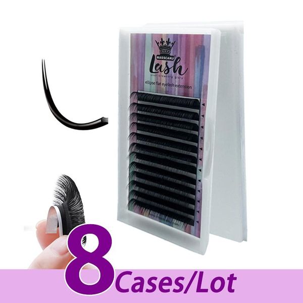 false eyelashes 8pcs/lot 2021 style 100% handmade flat eyelash extensions vender ellipse extension
false eyelashes 8pcs/lot 2021 style 100% handmade flat eyelash extensions vender ellipse extension