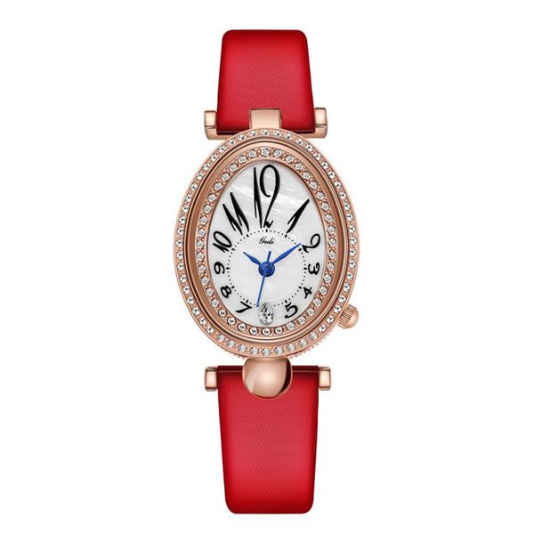 wristwatches fashion rose gold dress watches women red genuine leather oval dial roman numeral stylish quartz female wristwatch gift clock, Slivery;brown
wristwatches fashion rose gold dress watches women red genuine leather oval dial roman numeral stylish quartz female wristwatch gift clock, Slivery;brown