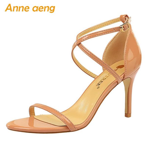 summer women ankle strap sandals high thin heel buckle cover fashion ladies shoes nude heels, Black
summer women ankle strap sandals high thin heel buckle cover fashion ladies shoes nude heels, Black