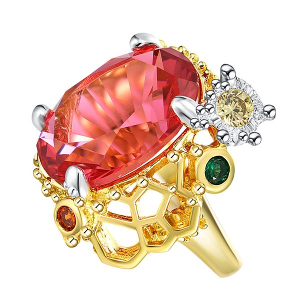 oval fuchsia zircon ring yellow gold 2 tone plating charming jewellery women's trendy jewelry big cocktail rings, Golden;silver
oval fuchsia zircon ring yellow gold 2 tone plating charming jewellery women's trendy jewelry big cocktail rings, Golden;silver