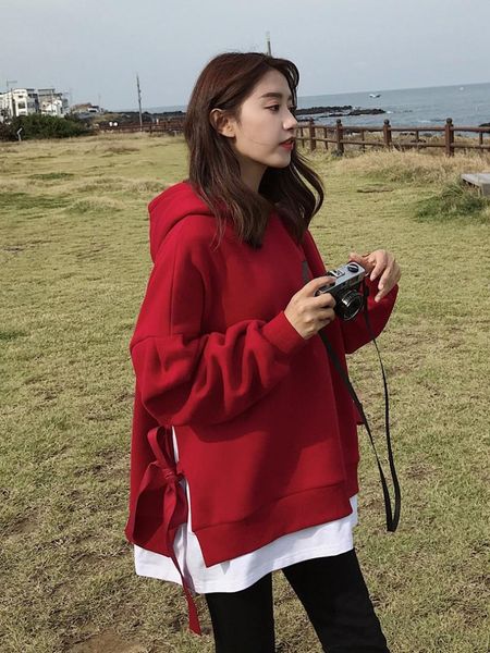 women's t-shirt health clothing women spring and autumn thin 2021 of loose lazy wind students jacket tide ins, White
women's t-shirt health clothing women spring and autumn thin 2021 of loose lazy wind students jacket tide ins, White