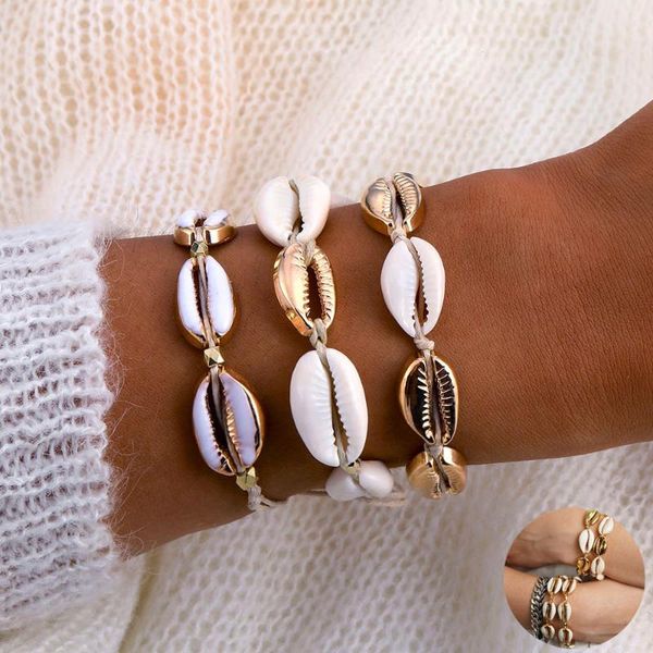 charm bracelets cowrie shell jewelry for women delicate gold color handmade bracelet beach, Golden;silver
charm bracelets cowrie shell jewelry for women delicate gold color handmade bracelet beach, Golden;silver