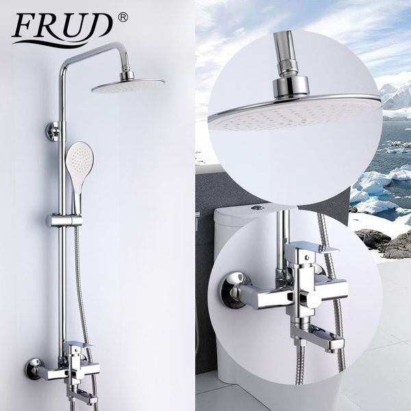 frud 1set bathroom faucet mixer tap rainfall shower with hand sprayer wall mounted bath system sets single handle r24131
frud 1set bathroom faucet mixer tap rainfall shower with hand sprayer wall mounted bath system sets single handle r24131
