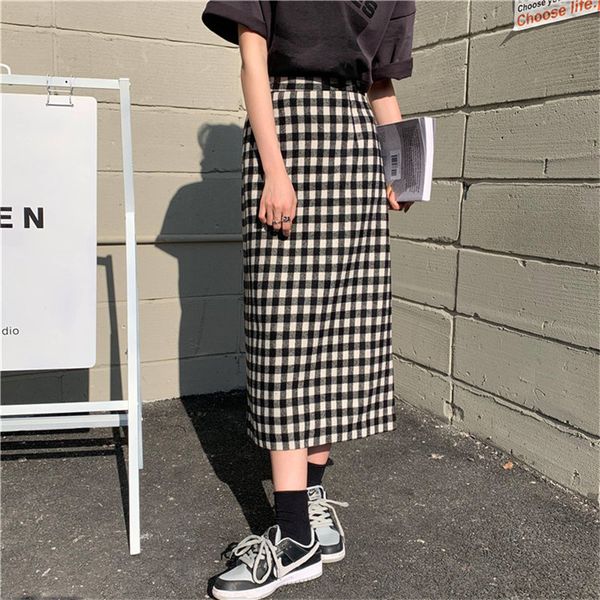 plaid female ol elegant fashion geometric all match slim feminine high waist bottoming chic women skirt 210421, Black
plaid female ol elegant fashion geometric all match slim feminine high waist bottoming chic women skirt 210421, Black
