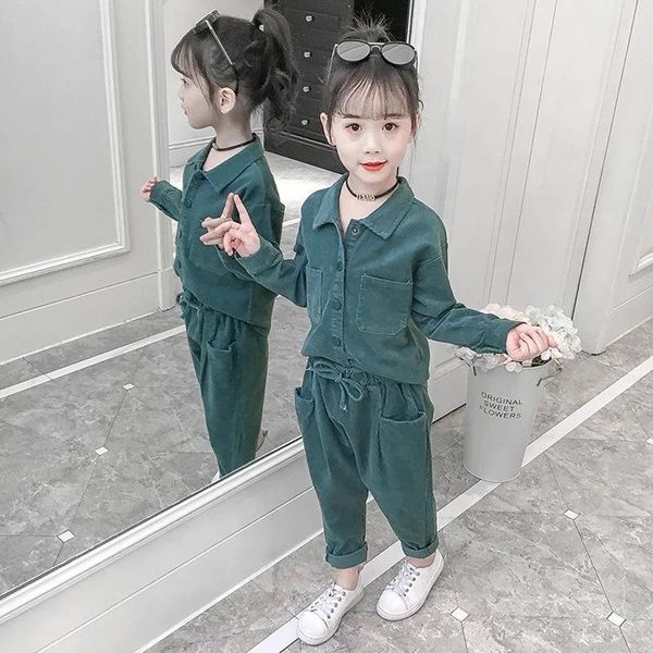 autumn spring children's kids girls corduroy 2 pcs clothes sets teenagers outwear coats pants set clothing suits for age 2-10y, White
autumn spring children's kids girls corduroy 2 pcs clothes sets teenagers outwear coats pants set clothing suits for age 2-10y, White