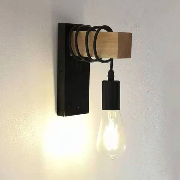 wall lamp modern minimalist retro bedroom living room bedside creative personality wooden wrought iron style
wall lamp modern minimalist retro bedroom living room bedside creative personality wooden wrought iron style