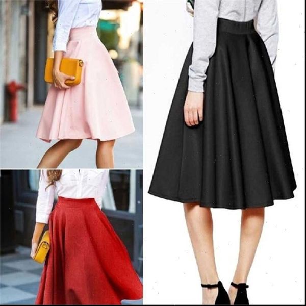 summer womens skirt skirts solid causal high waist pleated midi a line faldas mujer moda jupe femme clothing, Black
summer womens skirt skirts solid causal high waist pleated midi a line faldas mujer moda jupe femme clothing, Black