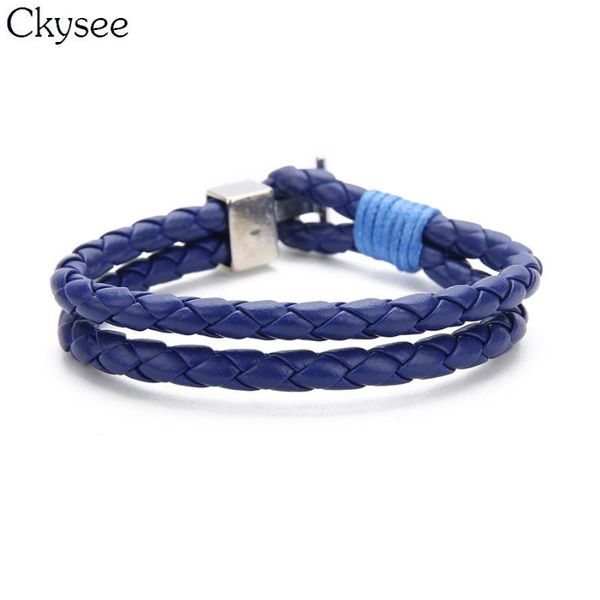 charm bracelets ckysee 5 colors braided leather bracelet for women punk rock style wrap bangle handmade jewelry f16555, Golden;silver
charm bracelets ckysee 5 colors braided leather bracelet for women punk rock style wrap bangle handmade jewelry f16555, Golden;silver