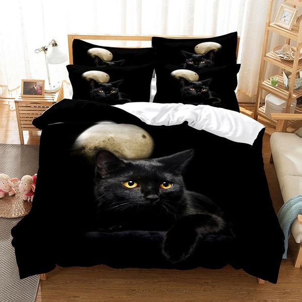 bedding sets black cat and dog set duvet cover 3d digital printing bed linen size fashion design
bedding sets black cat and dog set duvet cover 3d digital printing bed linen size fashion design