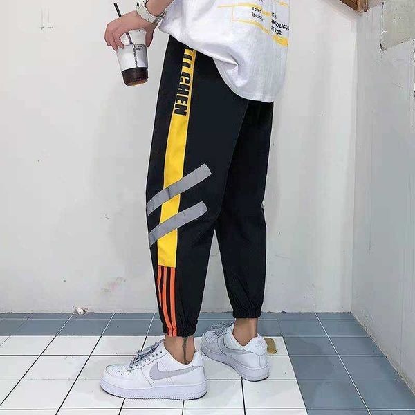 men's pants reflexivo homem dos hip hop dance sweatpants corredores streetwear harajuku cala casual high street calas homens w2ha, Black
men's pants reflexivo homem dos hip hop dance sweatpants corredores streetwear harajuku cala casual high street calas homens w2ha, Black