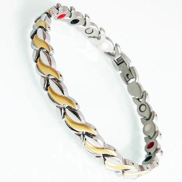 link, chain men women gold plated fish shape stainless steel hand bracelets black color health care 4 in 1 magnetic therapy armband jewelry
link, chain men women gold plated fish shape stainless steel hand bracelets black color health care 4 in 1 magnetic therapy armband jewelry