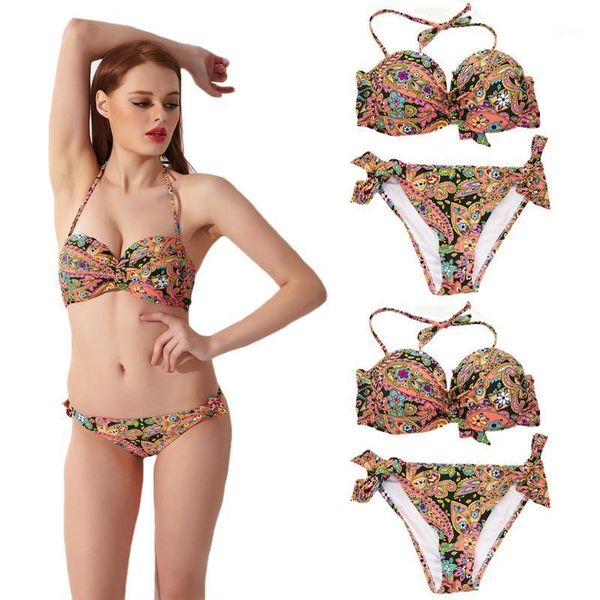 women's swimwear women elastic swimsuit printed lace-up bikini set two-piece swimming suit bathing beach wear drop, White;black
women's swimwear women elastic swimsuit printed lace-up bikini set two-piece swimming suit bathing beach wear drop, White;black