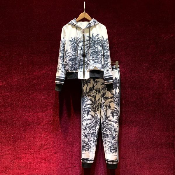 women's two piece pants european and american autumn 2021 coconut print hoodie with long sleeves trousers fashion suits, White
women's two piece pants european and american autumn 2021 coconut print hoodie with long sleeves trousers fashion suits, White