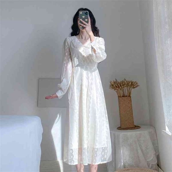spring autumn women's dress french retro style pure color doll collar slim thin long sleeve female es qx919 210507, Black;gray
spring autumn women's dress french retro style pure color doll collar slim thin long sleeve female es qx919 210507, Black;gray