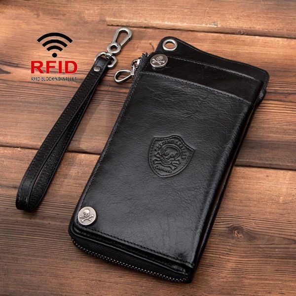 wallets rfid anti-theft brush men's wallet multifunctional casual leather long card holder purses with wrist strap clutch bag, Red;black
wallets rfid anti-theft brush men's wallet multifunctional casual leather long card holder purses with wrist strap clutch bag, Red;black