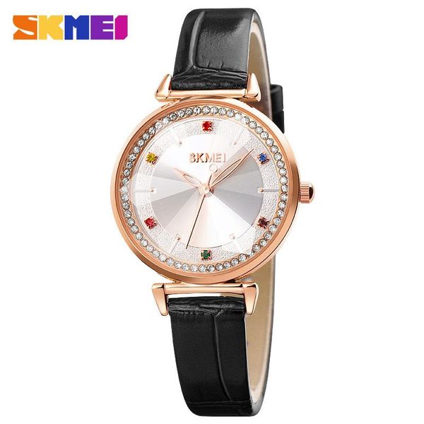 wristwatches textured ladies quartz watch luxury 2021 leather fashion trend wear student skmei 1780 womens watches, Slivery;brown
wristwatches textured ladies quartz watch luxury 2021 leather fashion trend wear student skmei 1780 womens watches, Slivery;brown