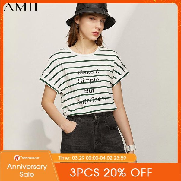 amii minimalism summer fashion tshirt for women offical lady letter embroidery oneck cotton women's 12130140 t-shirt, White
amii minimalism summer fashion tshirt for women offical lady letter embroidery oneck cotton women's 12130140 t-shirt, White