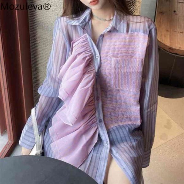 autumn clothing ruffles shirt pink purple blouse women blusas muher de moda veranpo 210416, White
autumn clothing ruffles shirt pink purple blouse women blusas muher de moda veranpo 210416, White