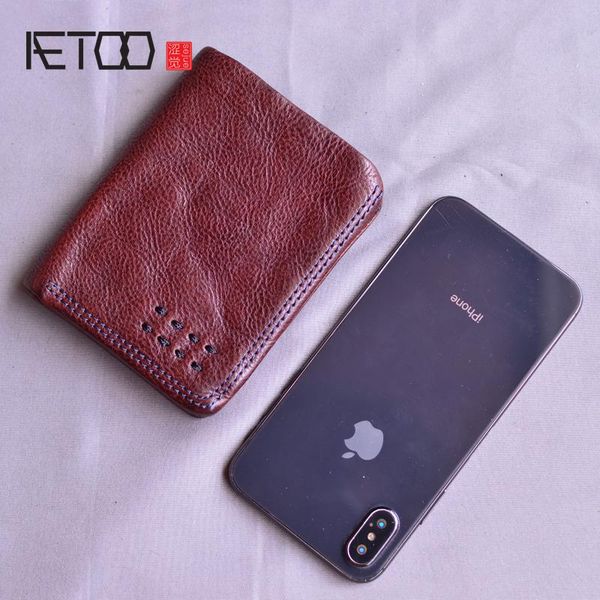 wallets aetoo men's first layer leather wallet, retro document holder, short youth handmade ultra-thin wallet, Red;black
wallets aetoo men's first layer leather wallet, retro document holder, short youth handmade ultra-thin wallet, Red;black
