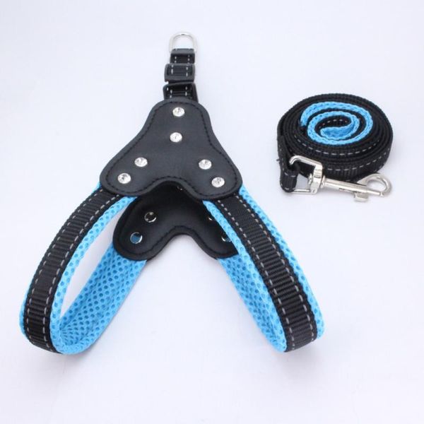 dog collars & leashes harness mesh pet chest back with traction belt for dogs reflective 6 colors daily training walking
dog collars & leashes harness mesh pet chest back with traction belt for dogs reflective 6 colors daily training walking