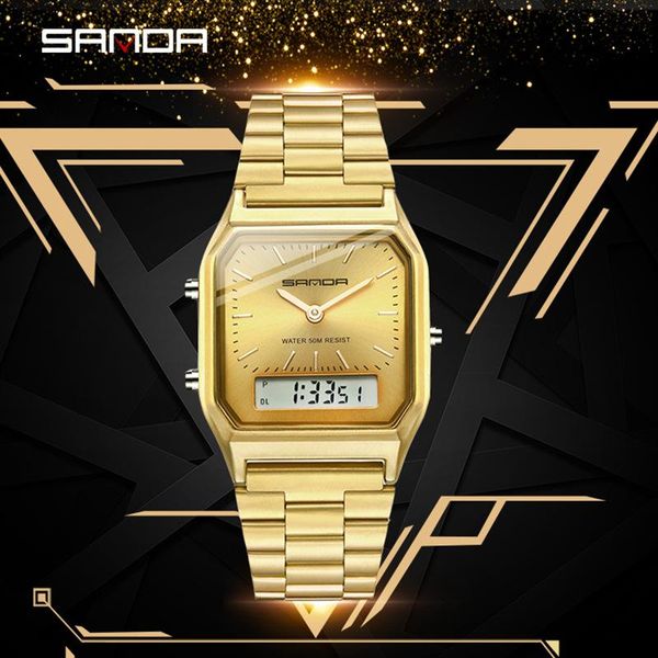 wristwatches 2021 women gold watches led digital quartz waterproof watch male female stainless steel sports clock zegarek damski, Slivery;brown
wristwatches 2021 women gold watches led digital quartz waterproof watch male female stainless steel sports clock zegarek damski, Slivery;brown