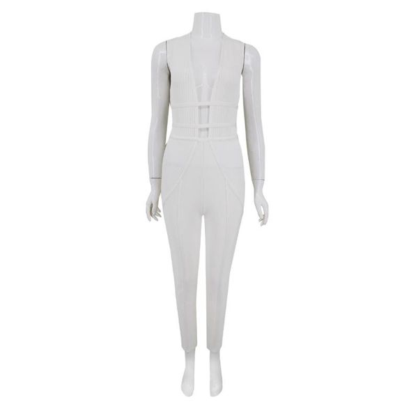 women's jumpsuits & rompers white elegant cross back sleeveless deep v neck high waist skinny jumpsuit summer women party bandage, Black;white
women's jumpsuits & rompers white elegant cross back sleeveless deep v neck high waist skinny jumpsuit summer women party bandage, Black;white