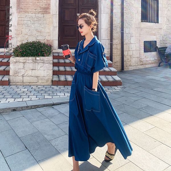 summer denim dress women's short sleeve blue jeans es female casual large size es 2d1692 210507, Black;gray
summer denim dress women's short sleeve blue jeans es female casual large size es 2d1692 210507, Black;gray