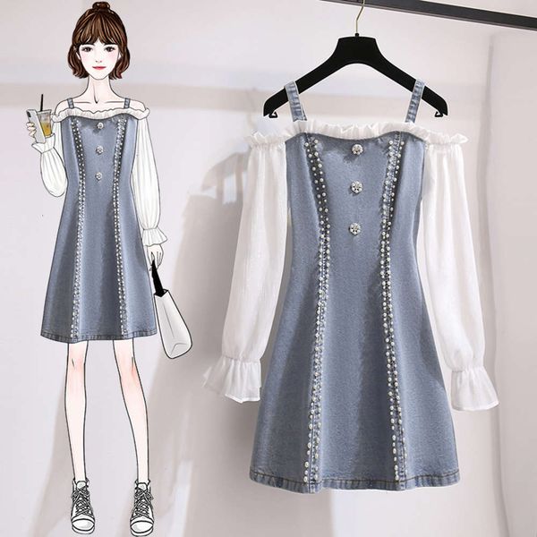casual dresses dress large size women's spring fat sister french style slim cut waist suspender denim 2yqm, Black;gray
casual dresses dress large size women's spring fat sister french style slim cut waist suspender denim 2yqm, Black;gray