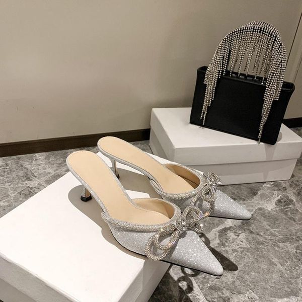 sandals fashion bling women silk pointed toe sequins designer shoe diamond bow dress 6cm high heels wedding silvery, Black
sandals fashion bling women silk pointed toe sequins designer shoe diamond bow dress 6cm high heels wedding silvery, Black